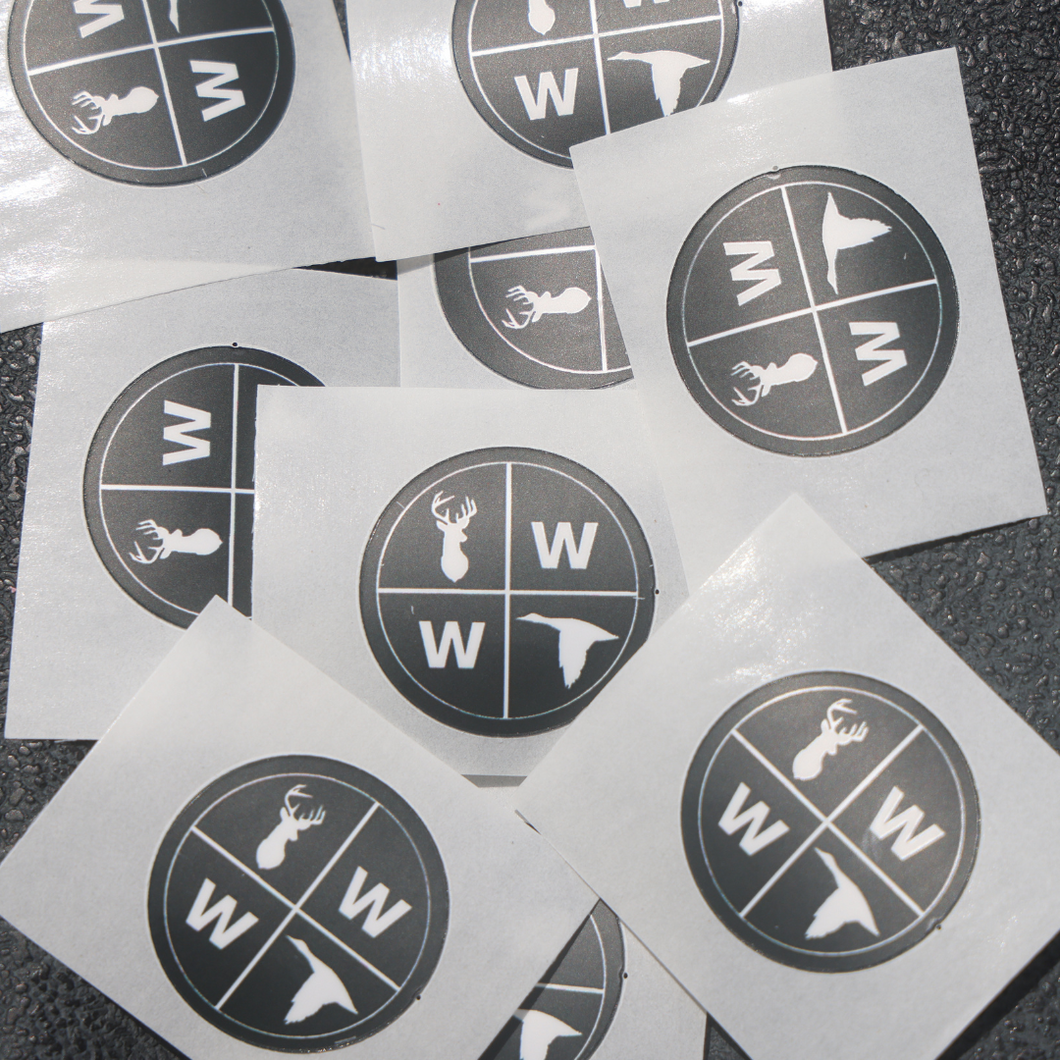 W & W Logo Stickers