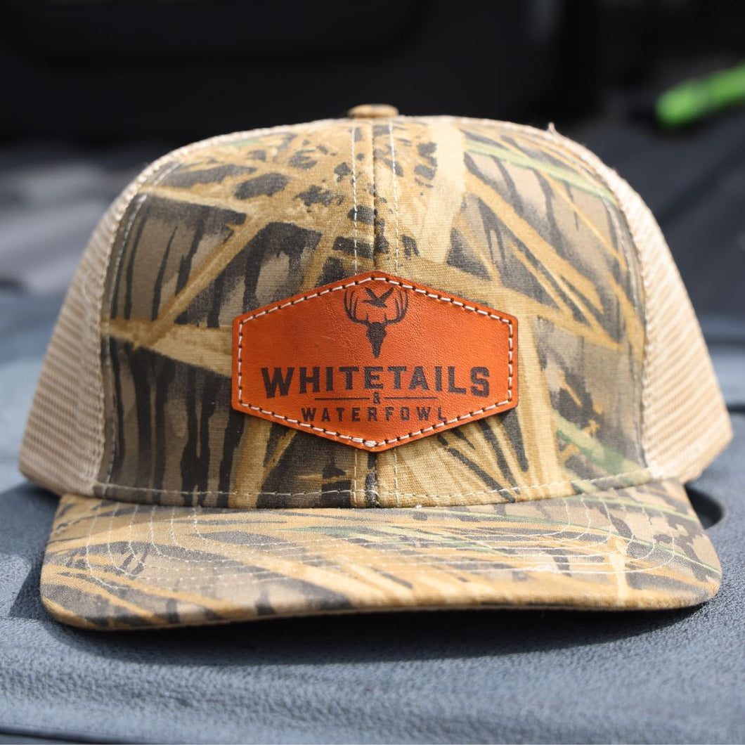 Camo Leather Patch Hat