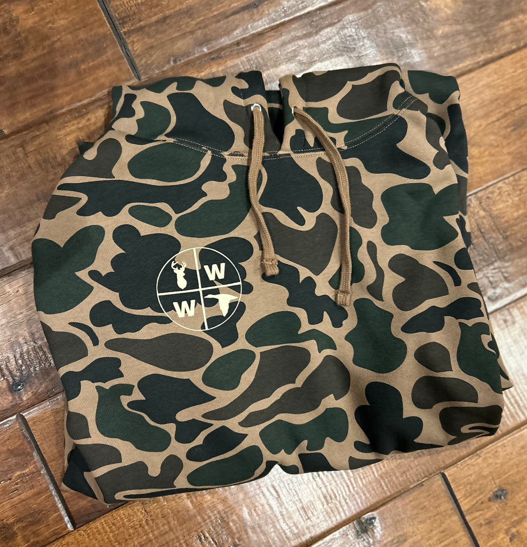 Duck shop camo hoodie