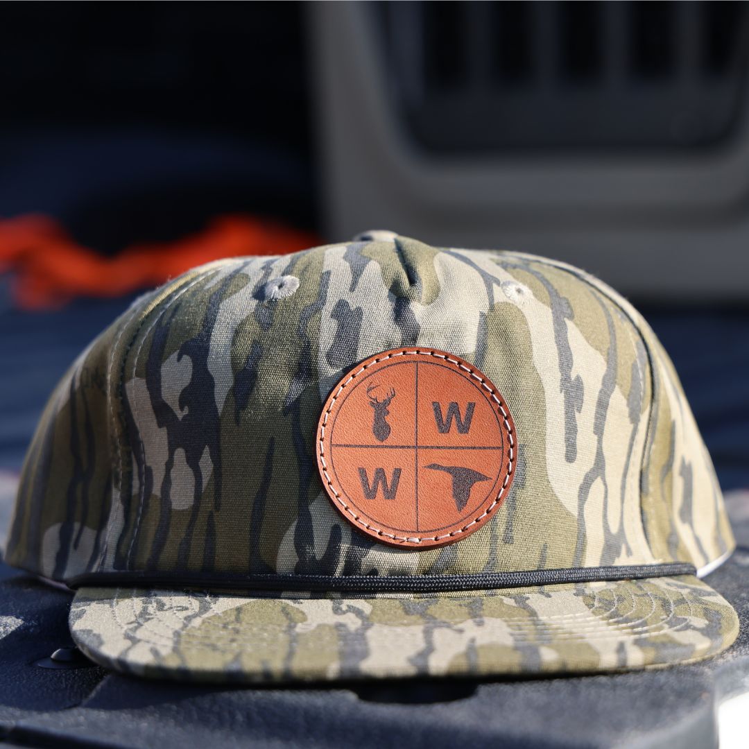 Leather Patch Camo Rope Hat (4 Camo Options) – Whitetails & Waterfowl